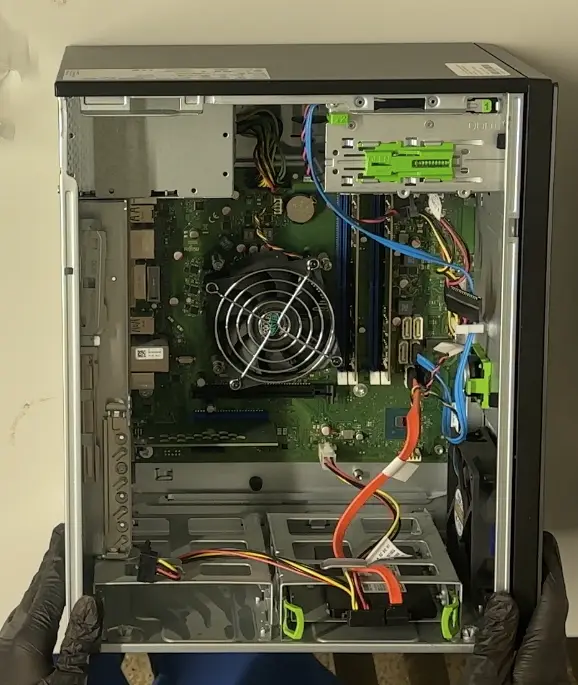 Bild vom Inneren des PCs